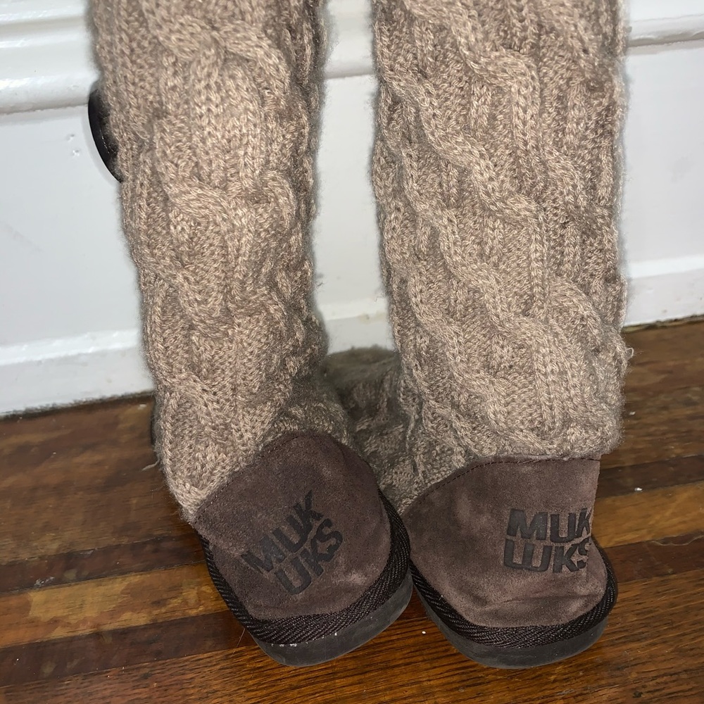Muk Luks Sweater boots with buttons
